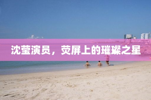 沈莹演员，荧屏上的璀璨之星