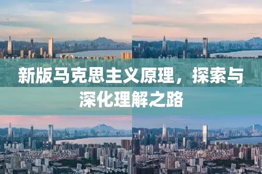 新版马克思主义原理，探索与深化理解之路