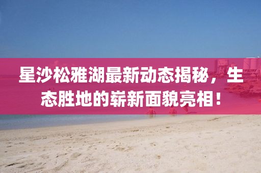 星沙松雅湖最新动态揭秘，生态胜地的崭新面貌亮相！