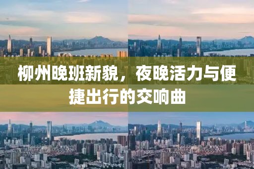 柳州晚班新貌，夜晚活力与便捷出行的交响曲