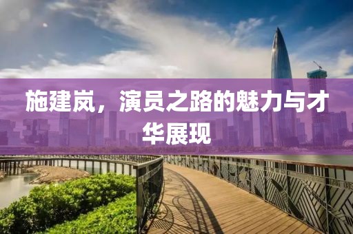施建岚，演员之路的魅力与才华展现
