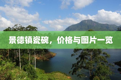 景德镇瓷碗，价格与图片一览