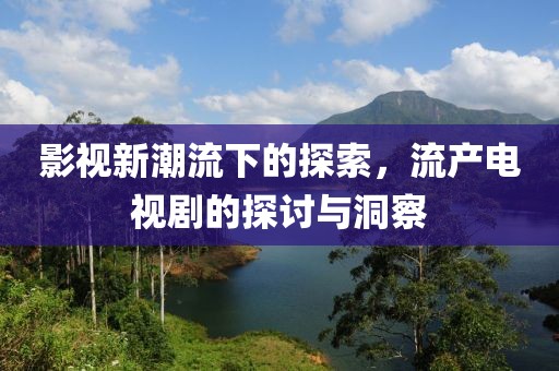 影视新潮流下的探索，流产电视剧的探讨与洞察