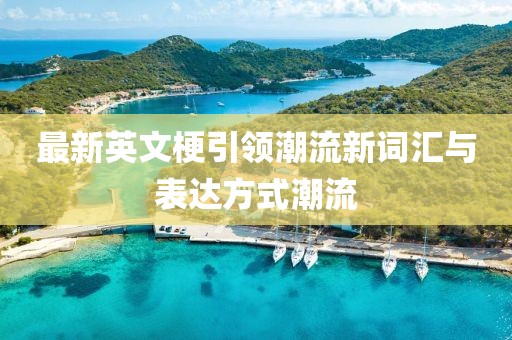 最新英文梗引领潮流新词汇与表达方式潮流
