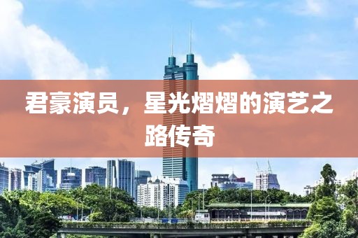 君豪演员，星光熠熠的演艺之路传奇