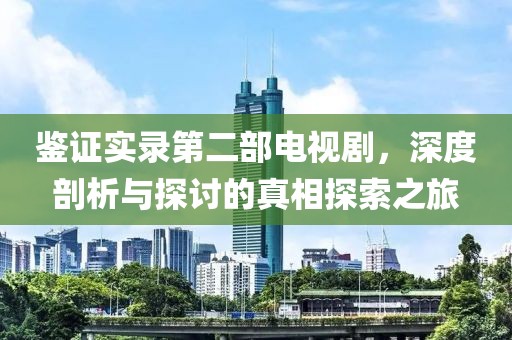 鉴证实录第二部电视剧，深度剖析与探讨的真相探索之旅