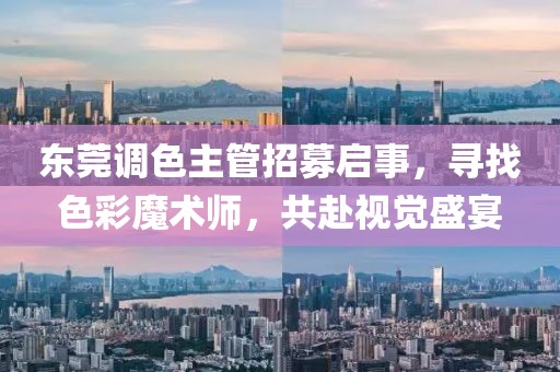 东莞调色主管招募启事，寻找色彩魔术师，共赴视觉盛宴