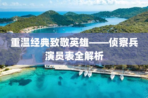 重温经典致敬英雄——侦察兵演员表全解析