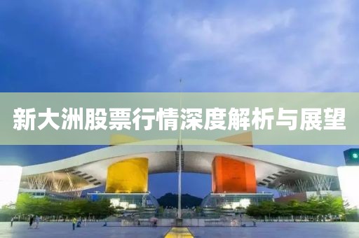 新大洲股票行情深度解析与展望