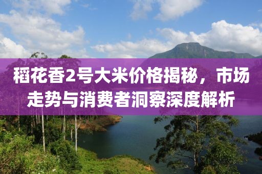 稻花香2号大米价格揭秘，市场走势与消费者洞察深度解析