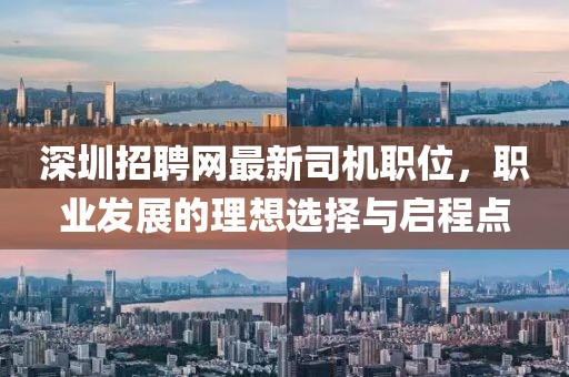 深圳招聘网最新司机职位，职业发展的理想选择与启程点