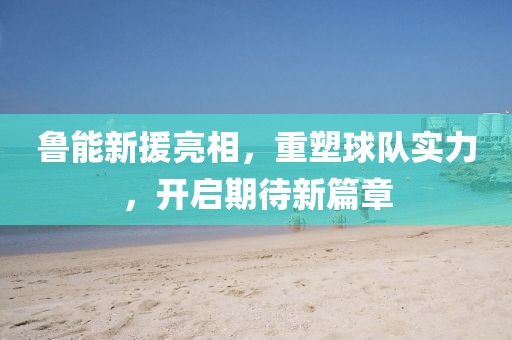 鲁能新援亮相，重塑球队实力，开启期待新篇章