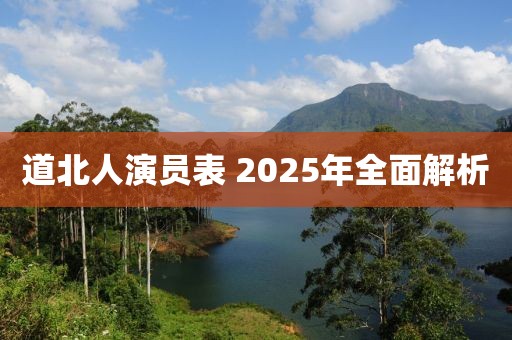 道北人演员表 2025年全面解析