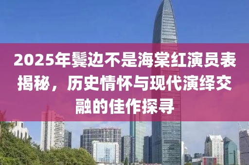 2025年鬓边不是海棠红演员表揭秘，历史情怀与现代演绎交融的佳作探寻