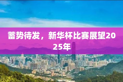 蓄势待发，新华杯比赛展望2025年