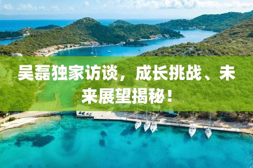 吴磊独家访谈，成长挑战、未来展望揭秘！