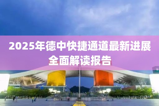 2025年德中快捷通道最新进展全面解读报告