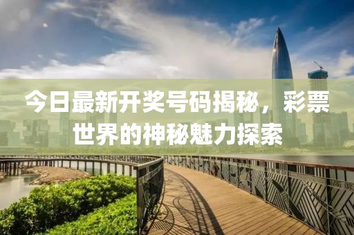 今日最新开奖号码揭秘，彩票世界的神秘魅力探索