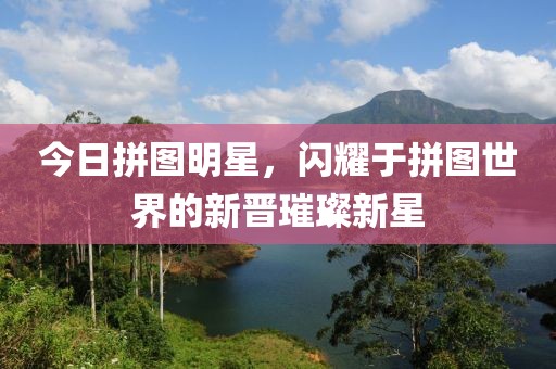 今日拼图明星，闪耀于拼图世界的新晋璀璨新星