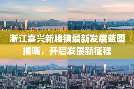 浙江嘉兴新塍镇最新发展蓝图揭晓，开启发展新征程