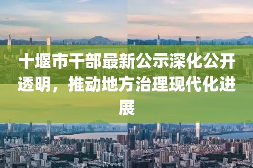 十堰市干部最新公示深化公开透明，推动地方治理现代化进展