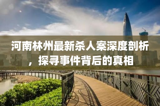 河南林州最新杀人案深度剖析，探寻事件背后的真相