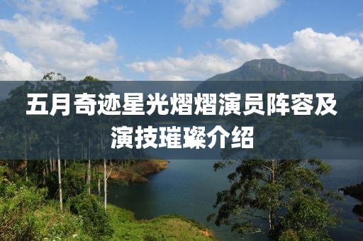 五月奇迹星光熠熠演员阵容及演技璀璨介绍