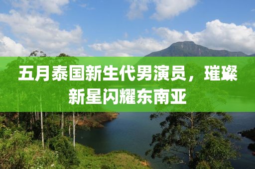 五月泰国新生代男演员，璀璨新星闪耀东南亚