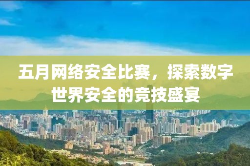 五月网络安全比赛，探索数字世界安全的竞技盛宴