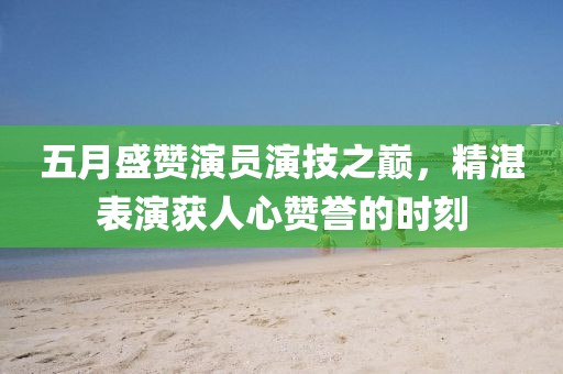 五月盛赞演员演技之巅，精湛表演获人心赞誉的时刻