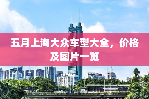 五月上海大众车型大全，价格及图片一览
