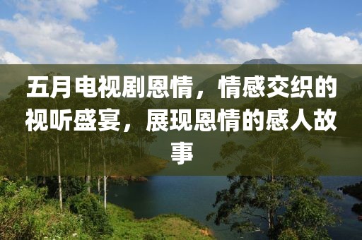 五月电视剧恩情，情感交织的视听盛宴，展现恩情的感人故事