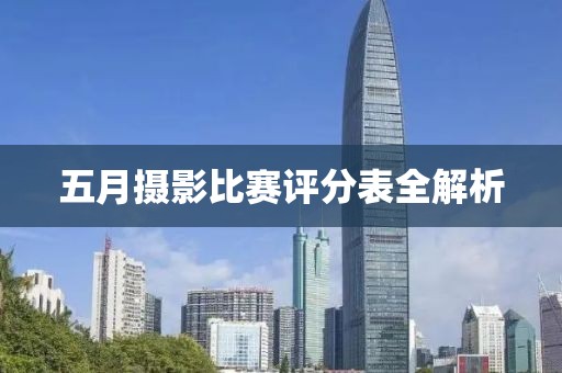 五月摄影比赛评分表全解析