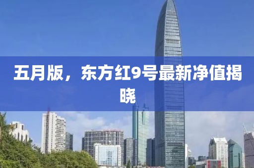 五月版，东方红9号最新净值揭晓