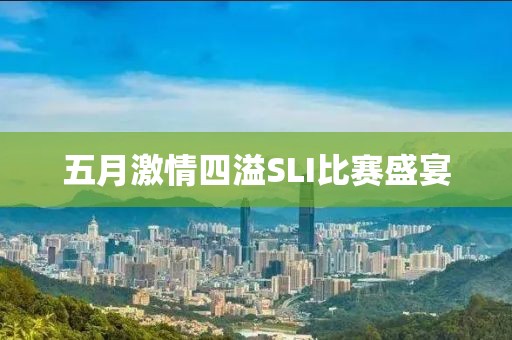 五月激情四溢SLI比赛盛宴