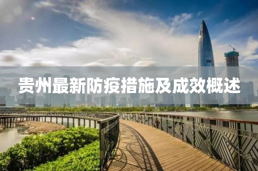贵州最新防疫措施及成效概述