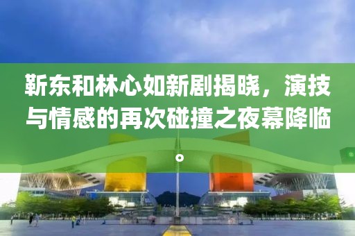靳东和林心如新剧揭晓，演技与情感的再次碰撞之夜幕降临。