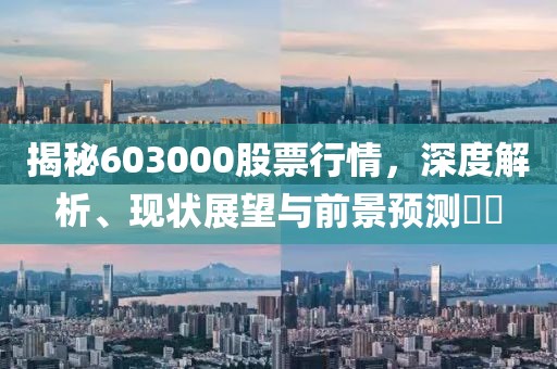 揭秘603000股票行情，深度解析、现状展望与前景预测​​